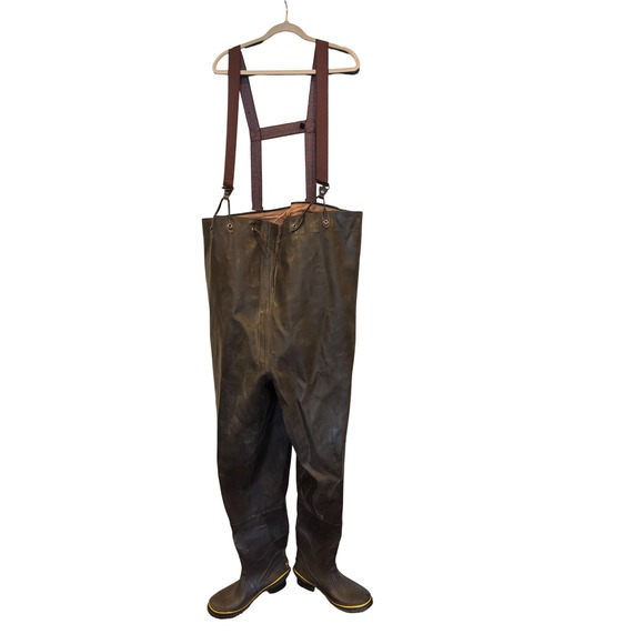 Mens Insulated Waders Waterproof Fishing Hunting Bib Overalls Steel Toe Boots main image 9
